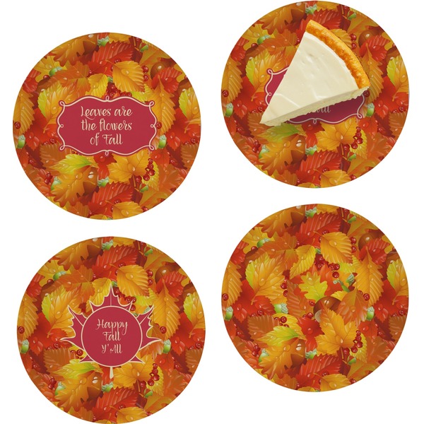Fall Leaves Set of Appetizer / Dessert Plates