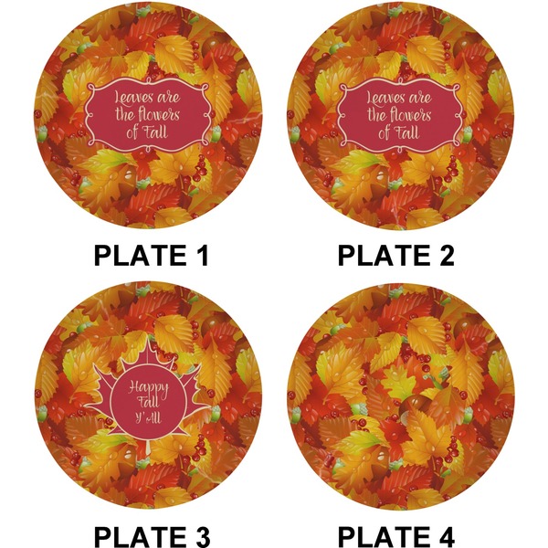 Fall Leaves Set of Lunch / Dinner Plates (Approval)