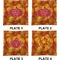 Fall Leaves Set of Square Dinner Plates (Approval)