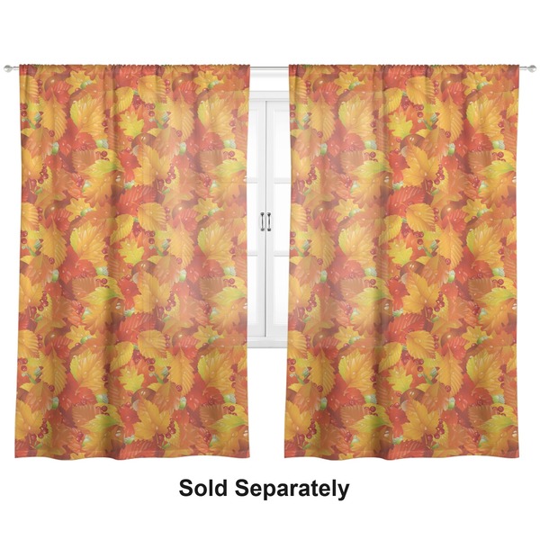 Fall Leaves Sheer Curtains