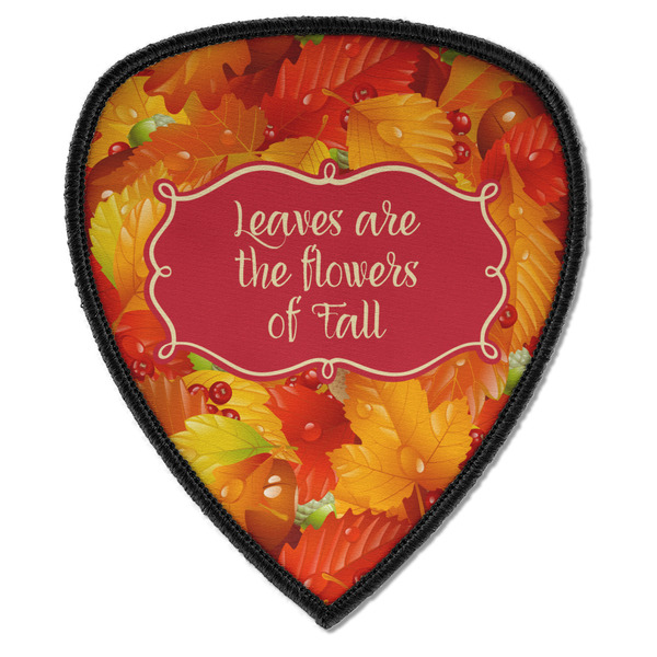Custom Fall Leaves Iron on Shield Patch A