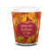 Fall Leaves Shot Glass - White - FRONT