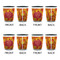 Fall Leaves Shot Glassess - Two Tone - Set of 4 - APPROVAL