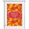Fall Leaves Single White Cabinet Decal