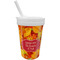 Fall Leaves Sippy Cup with Straw