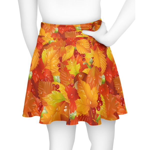 Fall Leaves Skater Skirt - Back