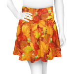 Fall Leaves Skater Skirt - X Large