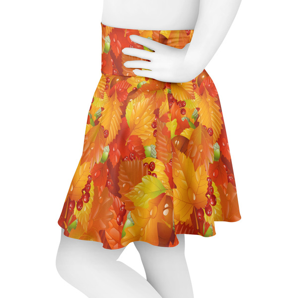 Fall Leaves Skater Skirt - Side