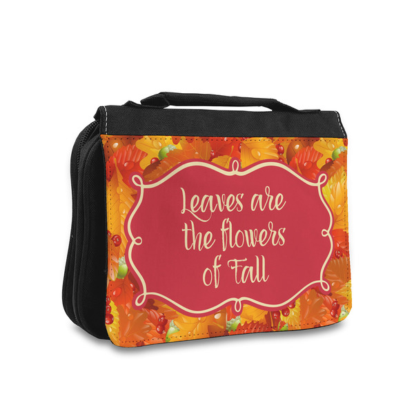 Custom Fall Leaves Toiletry Bag - Small