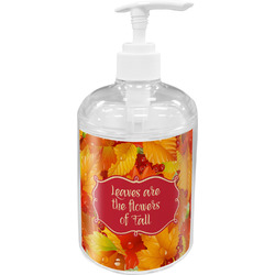 Fall Leaves Acrylic Soap & Lotion Bottle