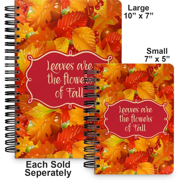 Fall Leaves Spiral Journal - Comparison