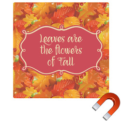 Fall Leaves Square Car Magnet - 10"