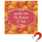 Fall Leaves Square Car Magnet - 6"