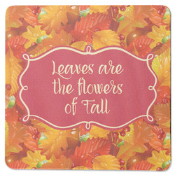 Fall Leaves Square Rubber Backed Coaster