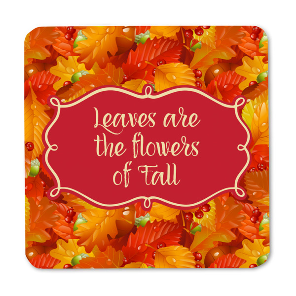 Fall Leaves Square Fridge Magnet - FRONT