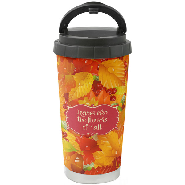 Custom Fall Leaves Stainless Steel Coffee Tumbler