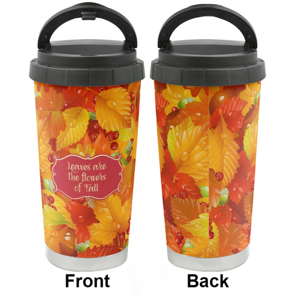 Fall Leaves Stainless Steel Travel Cup - Apvl