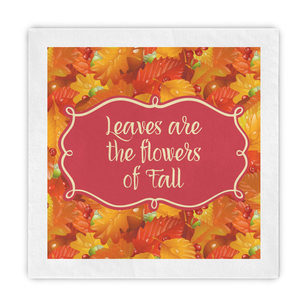 Custom Fall Leaves Standard Decorative Napkins