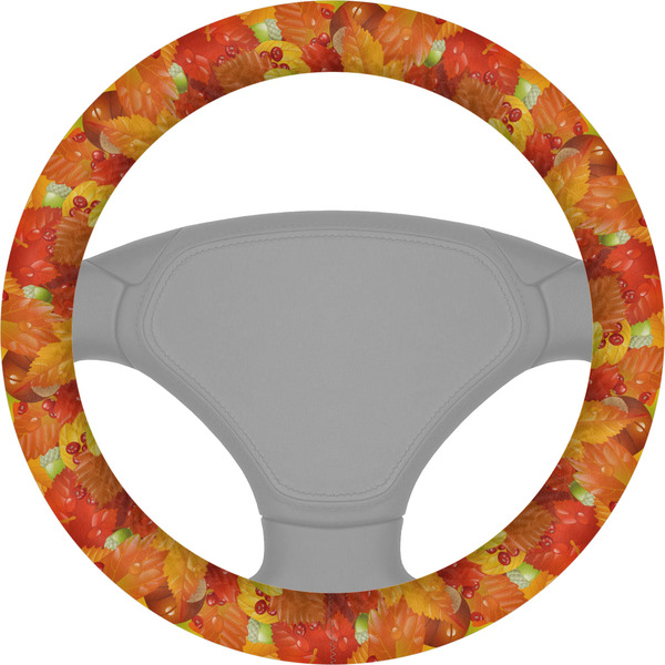 Custom Fall Leaves Steering Wheel Cover