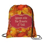 Fall Leaves Drawstring Backpack - Large