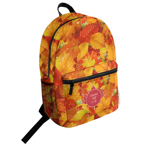 Custom Fall Leaves Student Backpack