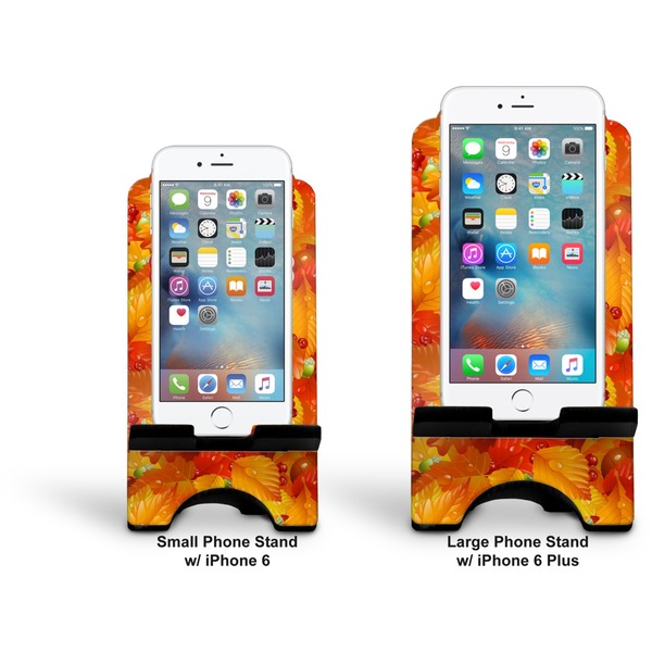 Fall Leaves Stylized Phone Stand - Comparison