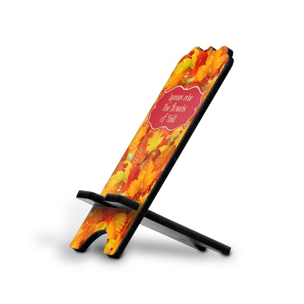 Custom Fall Leaves Stylized Cell Phone Stand - Large