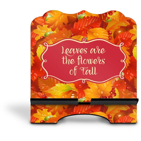 Fall Leaves Stylized Tablet Stand - Front without iPad