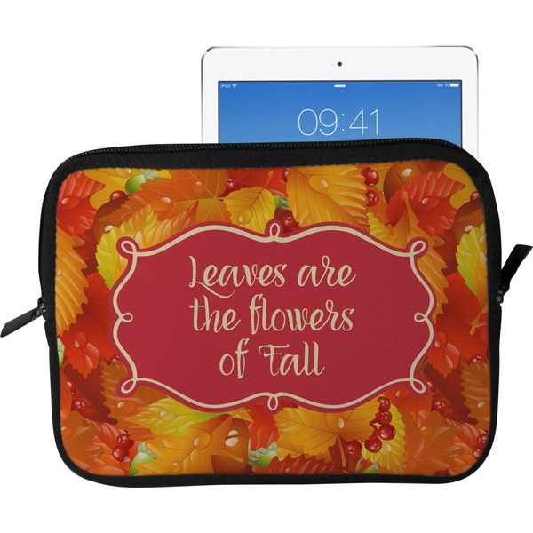 Custom Fall Leaves Tablet Case / Sleeve - Large