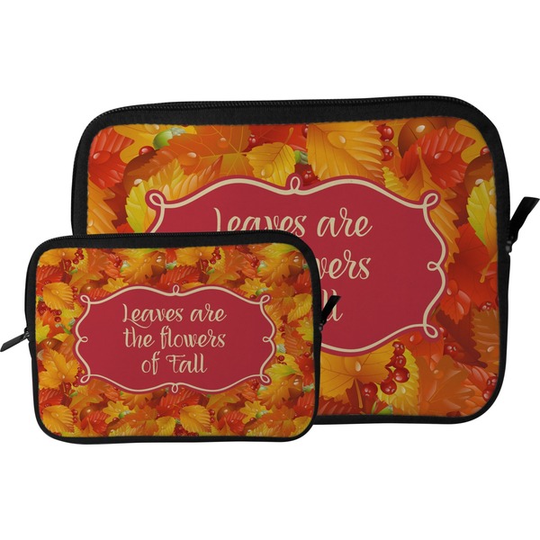 Fall Leaves Tablet Sleeve (Size Comparison)