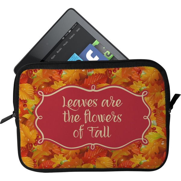 Custom Fall Leaves Tablet Case / Sleeve - Small