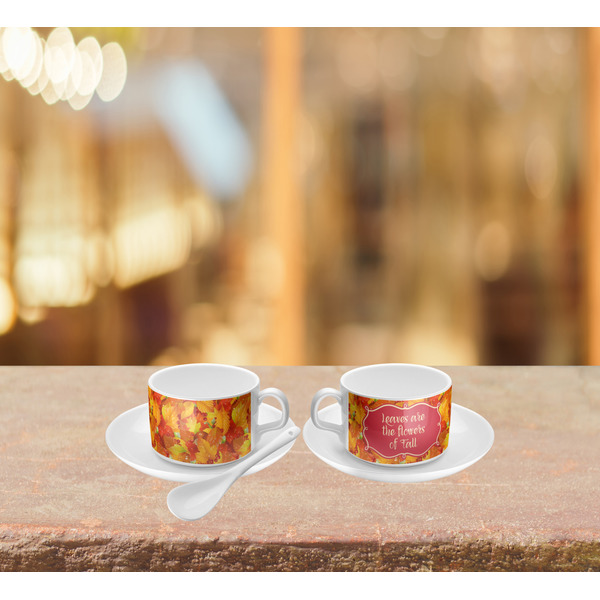 Fall Leaves Tea Cup Lifestyle