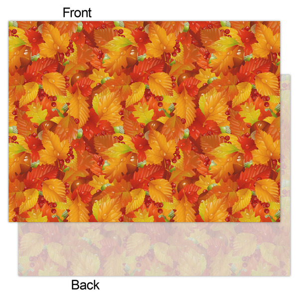 Fall Leaves Tissue Paper - Lightweight - Large - Front & Back