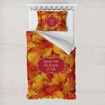 Fall Leaves Toddler Bedding Set - With Pillowcase (Personalized)