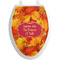Fall Leaves Toilet Seat Decal Elongated