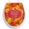 Fall Leaves Toilet Seat Decal (Personalized)