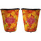Fall Leaves Trash Can Black - Front and Back - Apvl