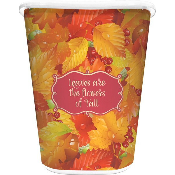 Custom Fall Leaves Waste Basket
