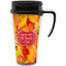 Fall Leaves Travel Mug with Black Handle - Front