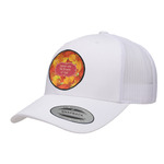 Fall Leaves Trucker Hat - White (Personalized)