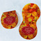 Fall Leaves Burp Pads - Velour - Set of 2