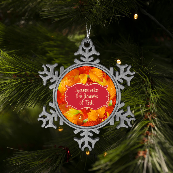 Fall Leaves Vintage Snowflake - (LIFESTYLE)