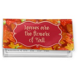 Fall Leaves Vinyl Checkbook Cover