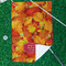Fall Leaves Waffle Weave Golf Towel - In Context