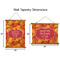 Fall Leaves Wall Hanging Tapestries - Parent/Sizing