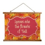 Fall Leaves Wall Hanging Tapestry - Wide