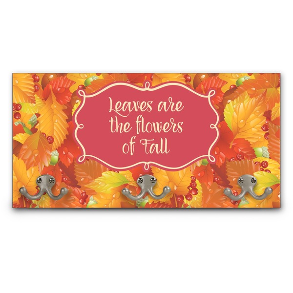 Custom Fall Leaves Wall Mounted Coat Rack