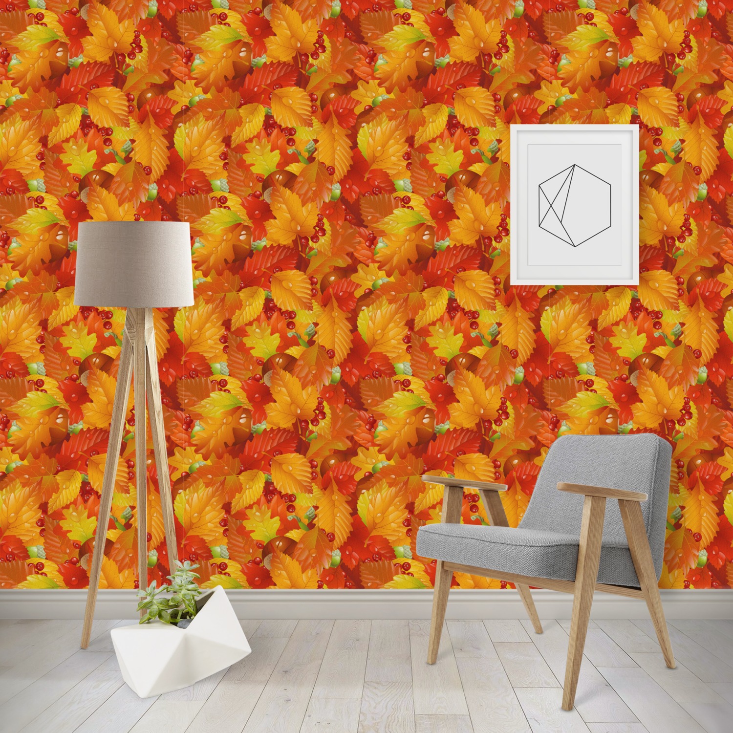 Fall Leaves Wallpaper & Surface Covering (Peel & Stick - Repositionable