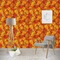 Fall Leaves Wallpaper & Surface Covering (Water Activated - Removable)