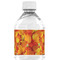 Fall Leaves Water Bottle Label - Back View